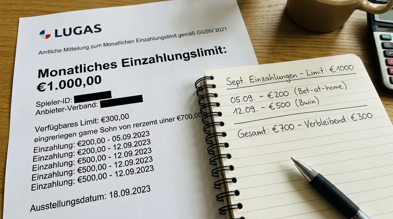 LUGAS-Limit und Bankroll-Planung für Baseball-Kombiwetten: 1.000-Euro-Monatslimit im deutschen Sportwettenmarkt