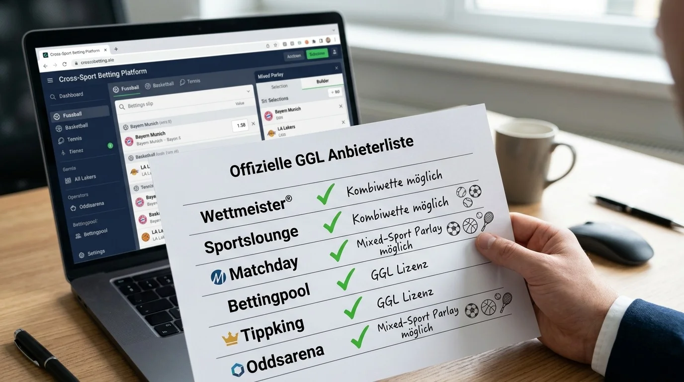 GGL-lizenzierte Anbieter für Mixed-Sport-Parlays mit Baseball und Fußball: Cross-Sport-Kombiwetten in Deutschland