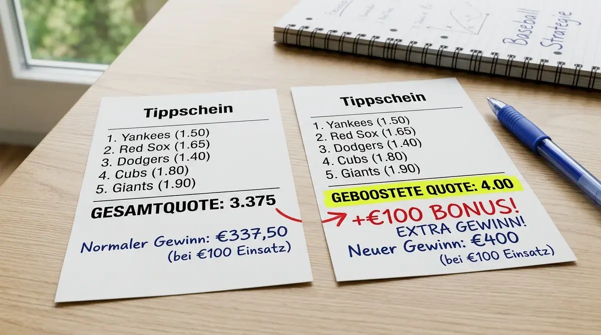 Kombiwetten-Boosts für Baseball: Quotenboosts und ihre Wirkung auf die Parlay-Mathematik erklärt
