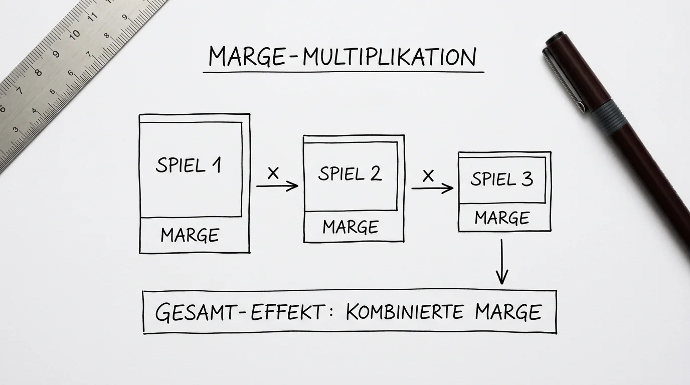 Buchmacher-Marge in Baseball Parlays: Wie der Overround sich bei mehreren Legs multipliziert