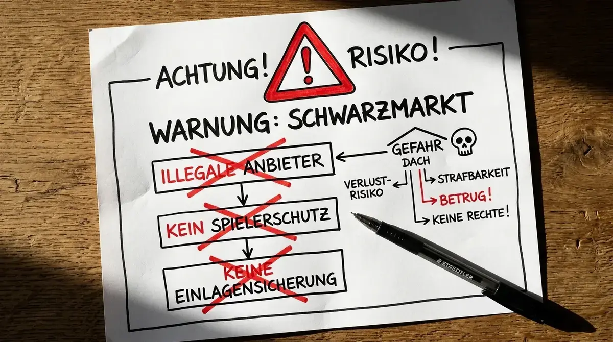 Schwarzmarkt-Risiken für Baseball Kombiwetten-Spieler: 22,97 Prozent illegaler Anbieter im deutschen Markt