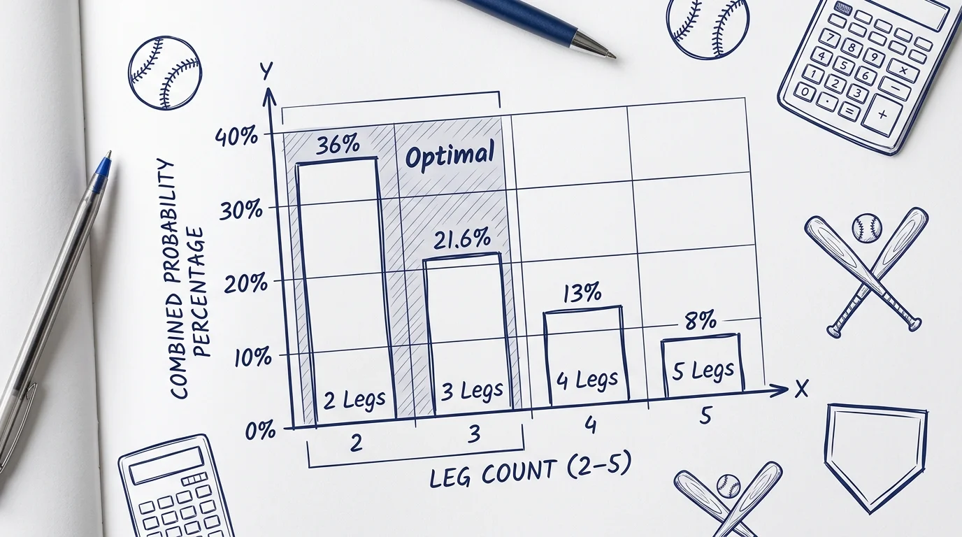 Optimale Leg-Anzahl Baseball Parlay Expected Value Gewinnchance Verhältnis