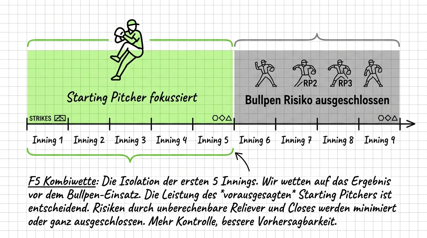 Bullpen-Risiko eliminieren mit First-5-Innings Kombiwette: Parlay-Konstruktion ohne Reliever-Variable