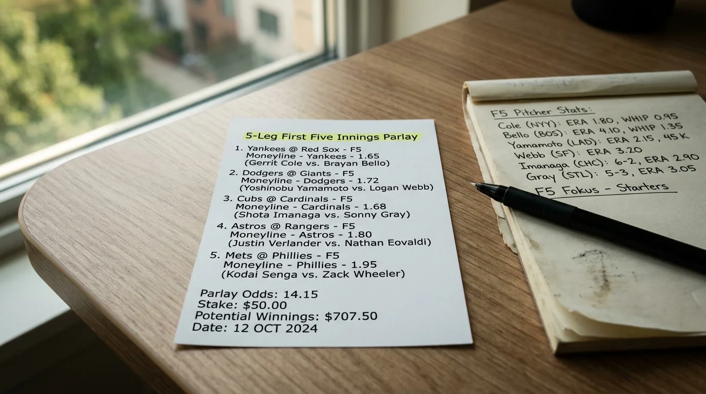 First-5-Innings Kombiwette Baseball: Starter-Fokus als Parlay-Selektionsstrategie für MLB-Wetter