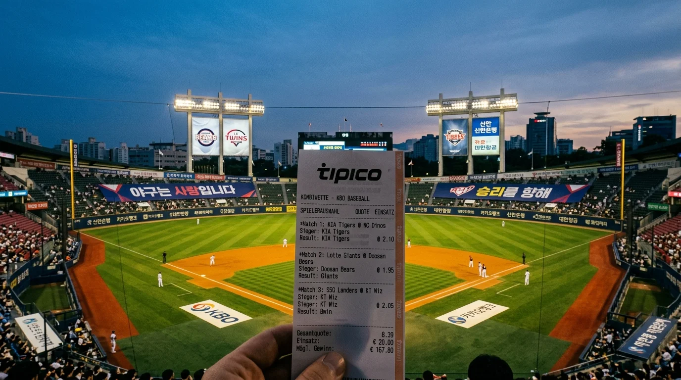 KBO Kombiwette: Korea Baseball Organization Tippschein mit koreanischen Liga-Quoten für deutsche Parlay-Wetter