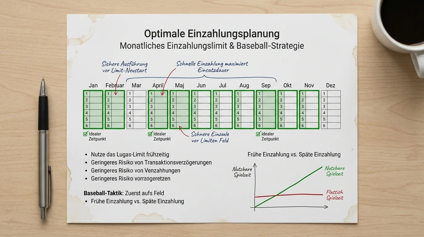 Strategischer Umgang mit dem LUGAS-Einzahlungslimit für Baseball-Parlay-Wetter ohne Regulierungsbruch