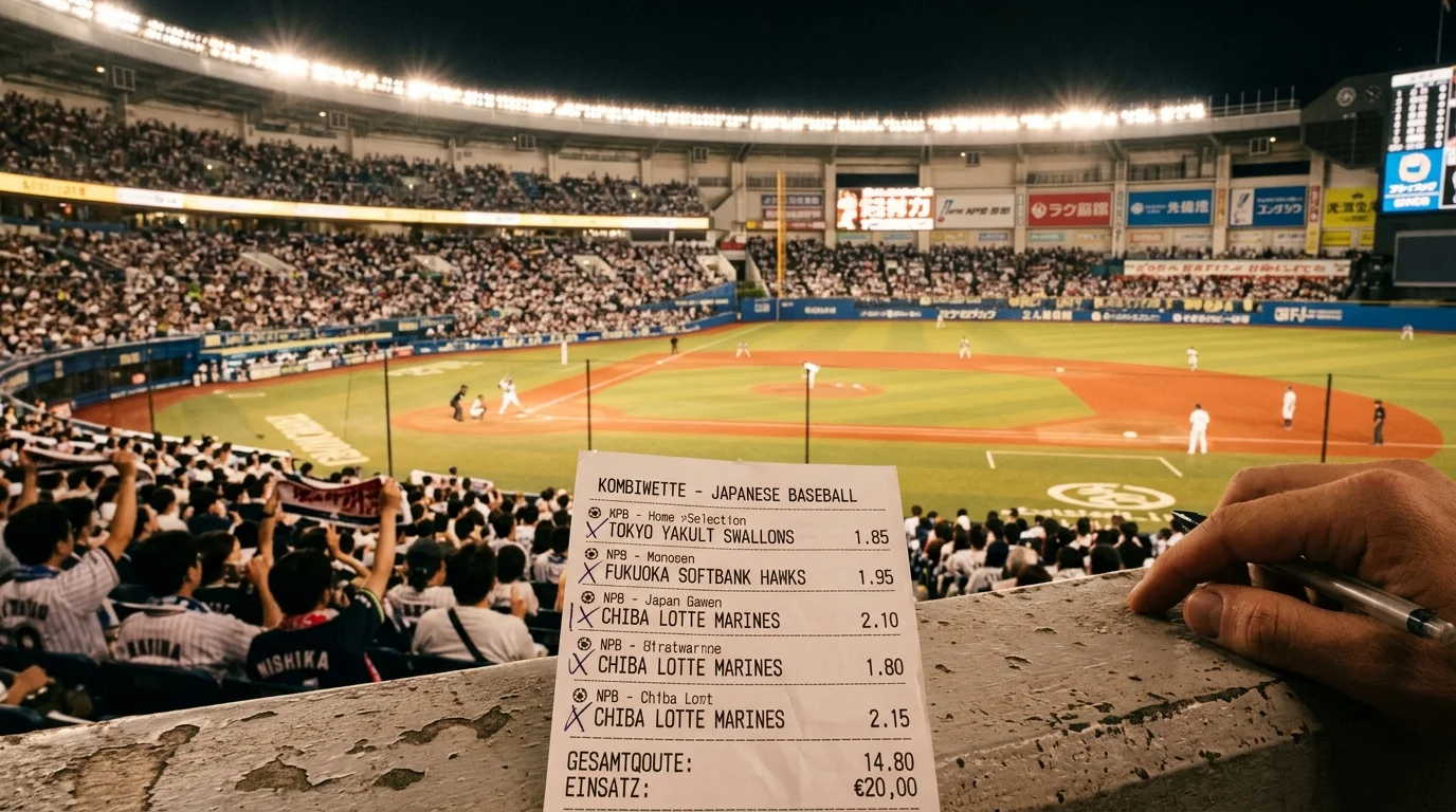 NPB Kombiwette: Nippon Professional Baseball Tippschein mit japanischen Liga-Quoten für deutsche Parlay-Wetter
