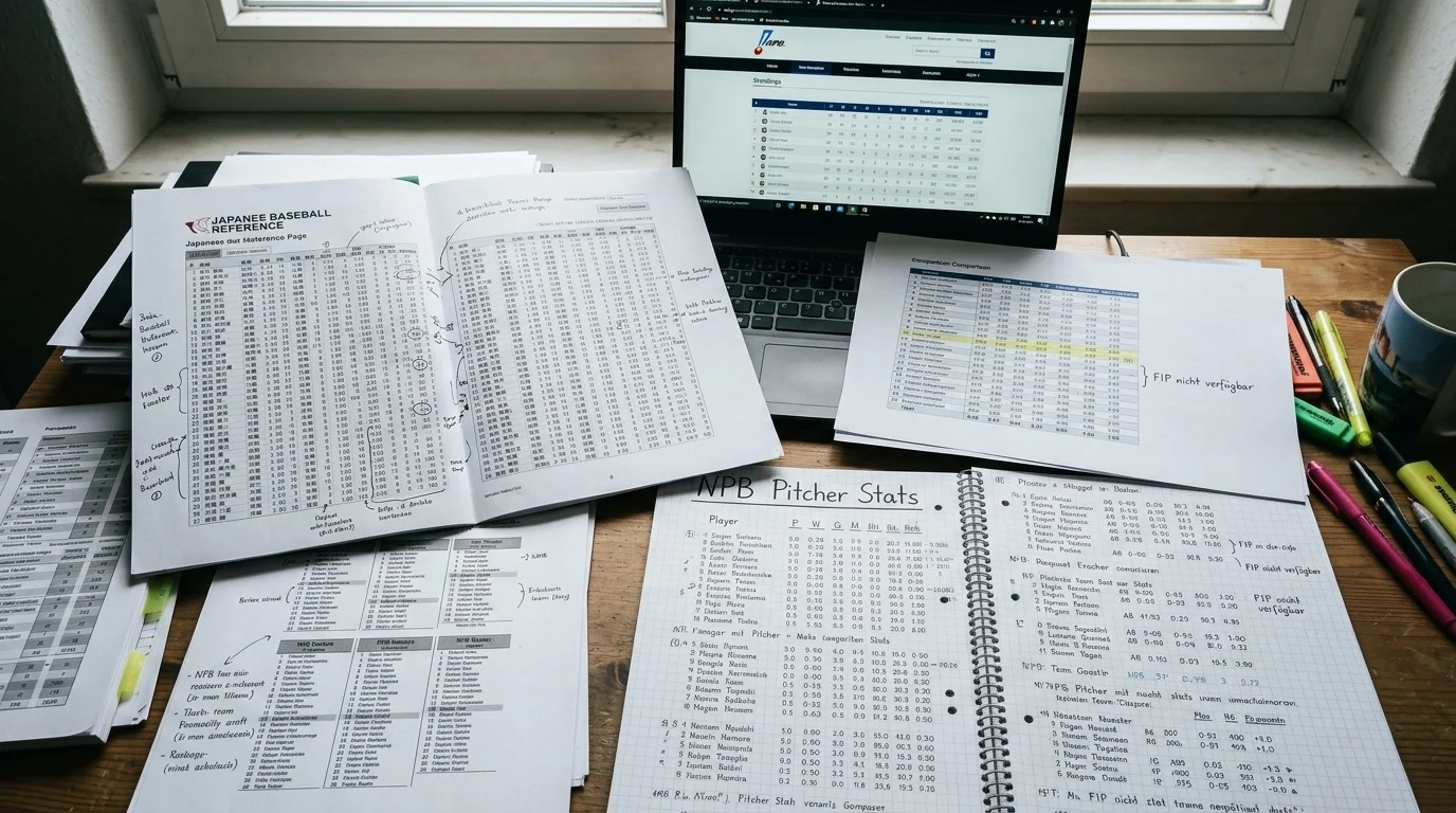 Datenquellen für NPB-Baseball-Statistiken: Verfügbarkeit von Pitcher- und Batter-Daten für japanisches Baseball