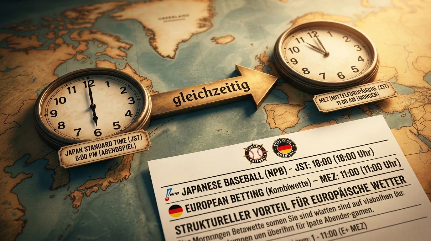 Zeitzonenvorteil für NPB-Baseball-Wetten: Spielbeginn der japanischen Liga in MEZ für deutsche Parlay-Wetter