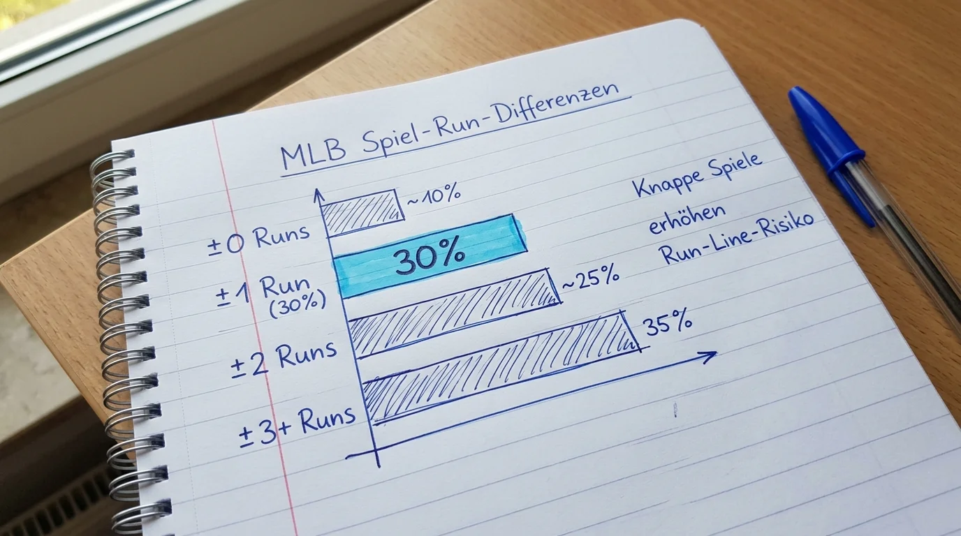 Statistik: 30 Prozent der MLB-Spiele enden mit genau einem Run Differenz im Baseball
