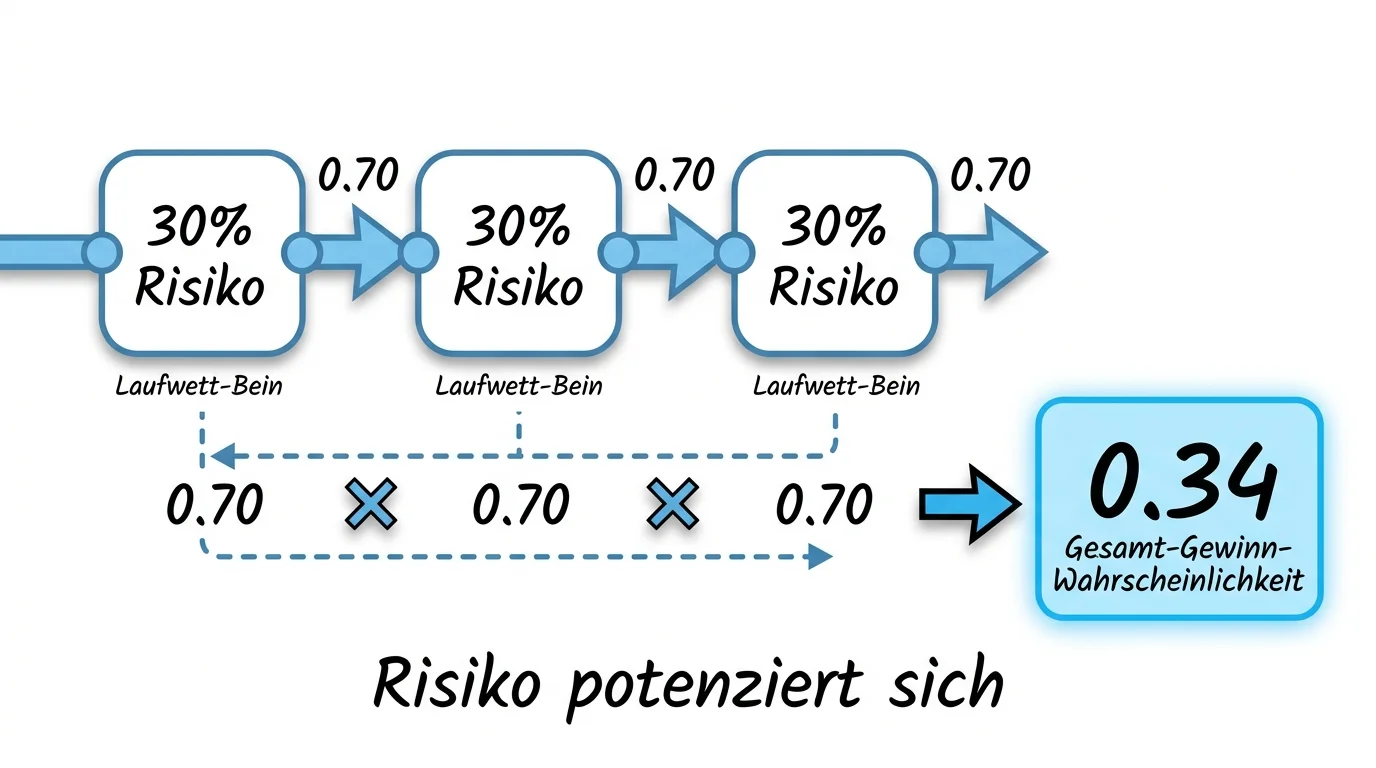 Risiko knappe Spiele im Baseball Run Line Parlay: potenzierter Effekt bei mehreren Legs