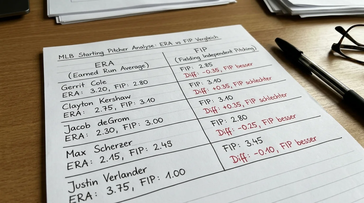 FIP-Diskrepanz als Value-Signal in Baseball-Kombiwetten: Vergleich von ERA und FIP bei Starting Pitchern